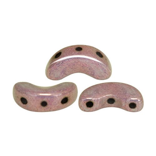 Arcos® par Puca®gyöngy gyöngy - white pink gold luster - 5x10 mm