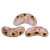 Arcos® par Puca®gyöngy - brown purple bronze luster - 5x10 mm