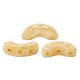 Arcos® par Puca®gyöngy - Opaque Beige Splash - 5x10 mm
