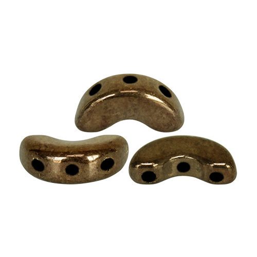 Arcos® par Puca®gyöngy - golden bronz - 5x10 mm