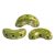 Arcos® par Puca®gyöngy - Opaque Green Splash - 5x10 mm
