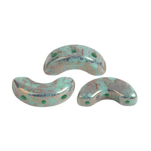Arcos® par Puca®gyöngy - Frost Jade Bronze - 5x10 mm