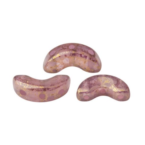 Arcos® par Puca®gyöngy - Pink Opal Bronze - 5x10 mm