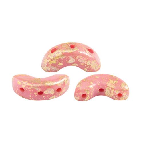 Arcos® par Puca®gyöngy - Opaque Rose Splash - 5x10 mm