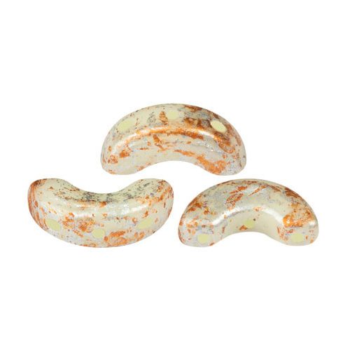 Arcos® par Puca®gyöngy - Frost Anis Tweedy - 5x10 mm