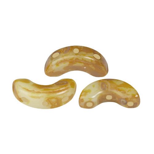 Arcos® par Puca®gyöngy - Frost Anis Travertin - 5x10 mm