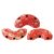 Arcos® par Puca®gyöngy - Opaque Light Coral Splash - 5x10 mm