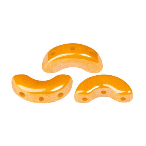 Arcos® par Puca®gyöngy - Frost Tangerine Luster - 5x10 mm