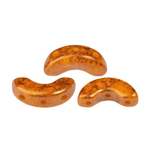 Arcos® par Puca®gyöngy - Frost Tangerine Bronze - 5x10 mm