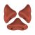 Hélios® par Puca®gyöngy - Bronze Red Mat - 6x10 mm