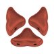Hélios® par Puca®gyöngy - Bronze Red Mat - 6x10 mm