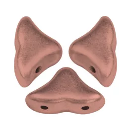 Hélios® par Puca®gyöngy - Matt Gold Copper - 6x10 mm
