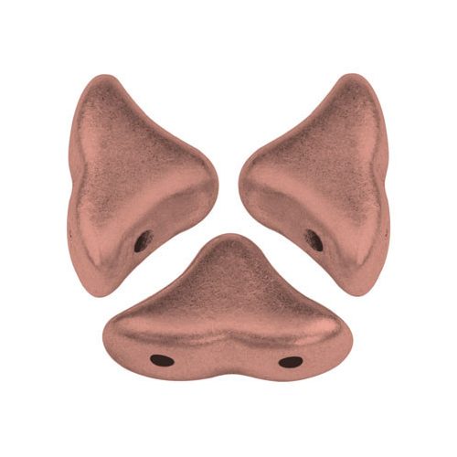 Hélios® par Puca®gyöngy - Matt Gold Copper - 6x10 mm