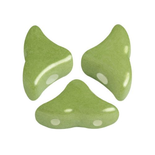 Hélios® par Puca®gyöngy - Opaque Pistachio - 6x10 mm