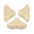 Hélios® par Puca®gyöngy - Opaque Beige Ceramic Look - 6x10 mm