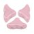 Hélios® par Puca®gyöngy - Opaque Light Rose Ceramic Look - 6x10 mm
