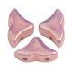 Hélios® par Puca®gyöngy - Opaque Mix Violet Gold Ceramic Look - 6x10 mm