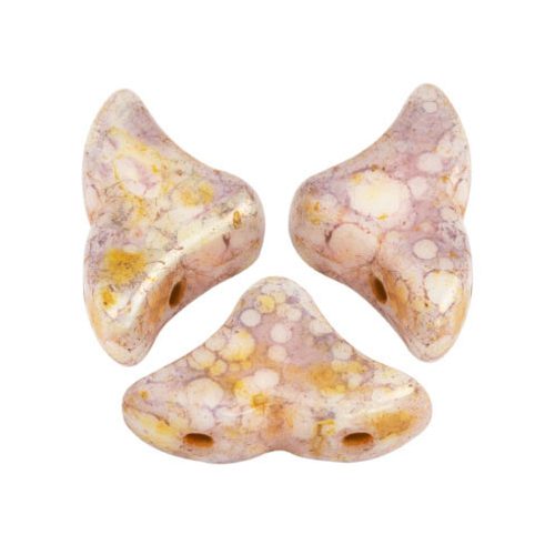 Hélios® par Puca®gyöngy - Opaque Mix Rose Gold Ceramic Look - 6x10 mm