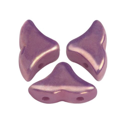 Hélios® par Puca®gyöngy - Opaque Mix Amethyst Gold Ceramic Look - 6x10 mm