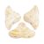Hélios® par Puca®gyöngy - Opaque White Splash - 6x10 mm