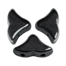 Hélios® par Puca®gyöngy - Jet Hematite- 6x10 mm