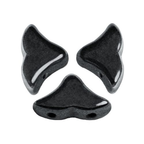 Hélios® par Puca®gyöngy - Jet Hematite- 6x10 mm