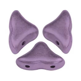   Hélios® par Puca®gyöngy - Metallic Mat Dark Plum - 6x10 mm