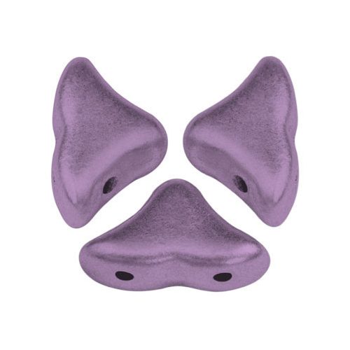 Hélios® par Puca®gyöngy - Metallic Mat Dark Plum - 6x10 mm