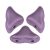 Hélios® par Puca®gyöngy - Metallic Mat Dark Plum - 6x10 mm
