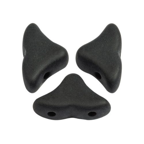 Hélios® par Puca®gyöngy - Jet Matt - 6x10 mm
