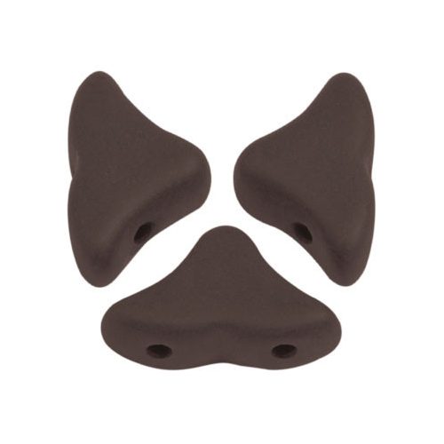 Hélios® par Puca®gyöngy - Dark Bronz Matt - 6x10 mm