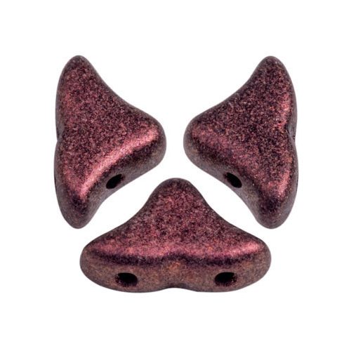 Hélios® par Puca®gyöngy - Metallic Mat Dark Violet - 6x10 mm