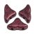 Hélios® par Puca®gyöngy - Metallic Mat Dark Violet - 6x10 mm