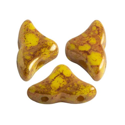 Hélios® par Puca®gyöngy - Opaque Jonquil Bronze - 6x10 mm