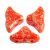 Hélios® par Puca®gyöngy - Opaque Light Coral Splash - 6x10 mm