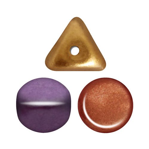 Ilos® par Puca®gyöngy - Ancient Gold - 5x5 mm
