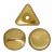 Ilos® par Puca®gyöngy - Light Gold Mat - 5x5 mm