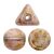 Ilos® par Puca®gyöngy - Opaque Mix Rose Gold Ceramic Look - 5x5 mm