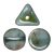Ilos® par Puca®gyöngy - Opaque Blue Green Ceramic Look - 5x5 mm