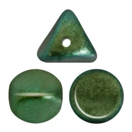   Ilos® par Puca®gyöngy - Metallic Mat Green Turquoise - 5x5 mm
