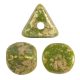 Ilos® par Puca®gyöngy - Opaque Green Splash - 5x5 mm