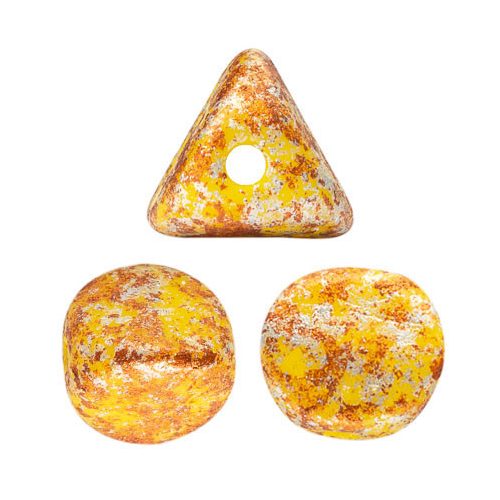 Ilos® par Puca®gyöngy - Opaque Jonquil Tweedy - 5x5 mm