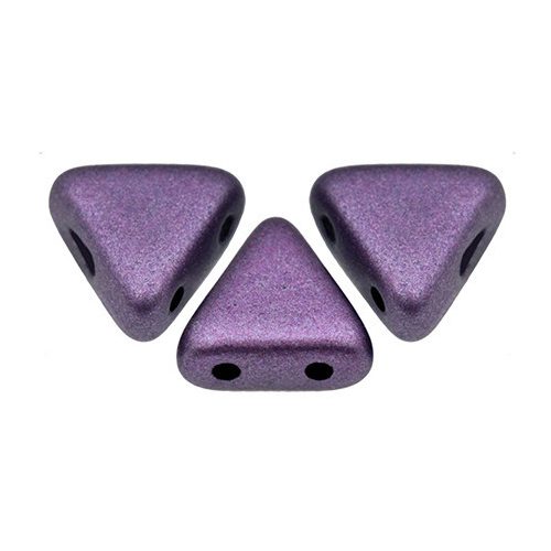Kheops® par Puca®gyöngy - Matte Metallic Plum - 6mm