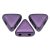 Kheops® par Puca®gyöngy - Matte Metallic Plum - 6mm
