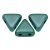 Kheops® par Puca®gyöngy - polichrome aqua teal -6mm