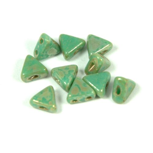 Kheops® par Puca®gyöngy - Turquoise Green Picasso -6mm