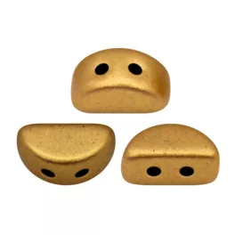 Kos® par Puca®gyöngy - brass gold -3x6mm