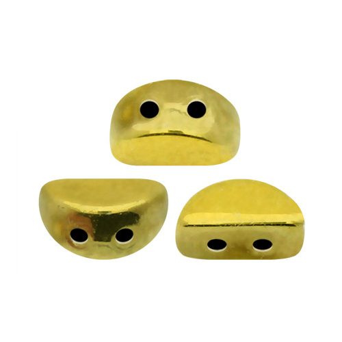 Kos® par Puca®gyöngy - crystal full amber -3x6mm