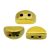 Kos® par Puca®gyöngy - crystal full amber -3x6mm