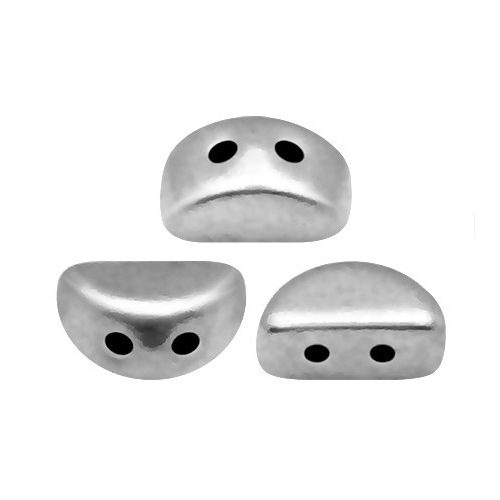 Kos® par Puca®gyöngy - silver -3x6mm